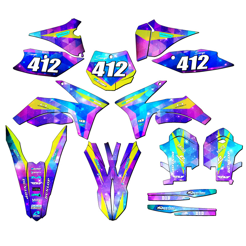 2011-2012 SX SPACE KADET Galaxy Senge Graphics Kit Compatible with KTM - Picture 8 of 10