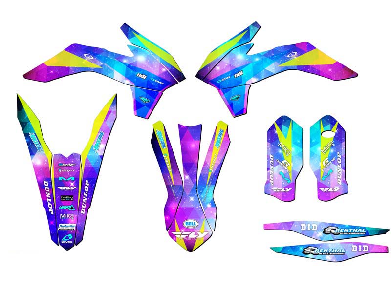 Kit de gráficos SX SPACE KADET Galaxy Senge 2015 compatible con KTM - Imagen 2 de 10