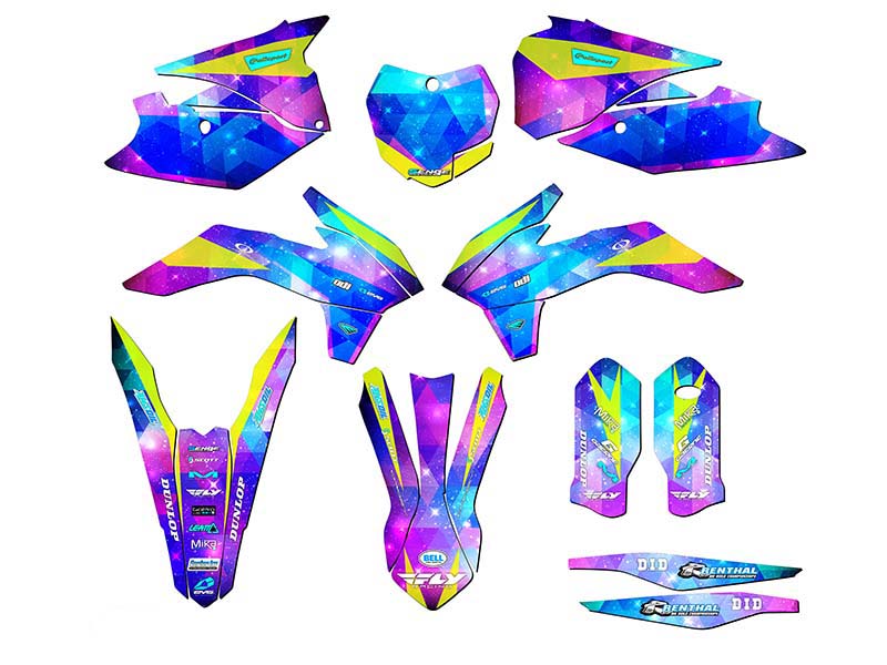 Kit de gráficos SX SPACE KADET Galaxy Senge 2015 compatible con KTM - Imagen 5 de 10