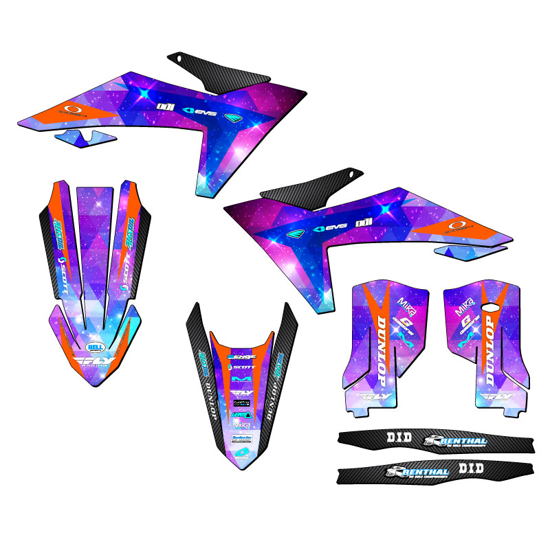 Kit de gráficos SX SPACE KADET Galaxy Senge 2023-2024 compatible con KTM - Imagen 2 de 10