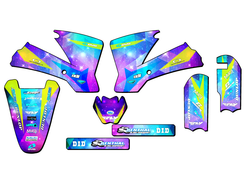 2002-2008 SX 65 SPACE KADET Galaxy Senge Graphics Kit Compatible with KTM - Picture 2 of 10