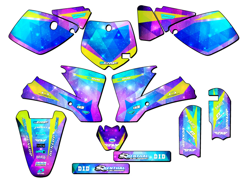 2002-2008 SX 65 SPACE KADET Galaxy Senge Graphics Kit Compatible with KTM - Picture 5 of 10