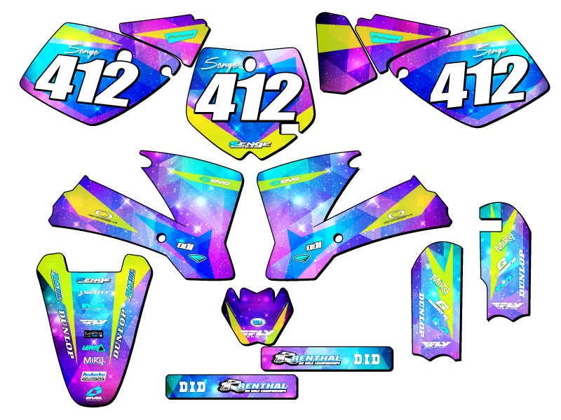 2002-2008 SX 65 SPACE KADET Galaxy Senge Graphics Kit Compatible with KTM - Picture 8 of 10