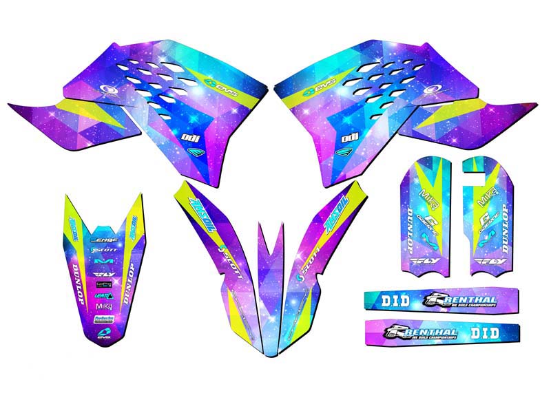 2009-2015 SX 65 SPACE KADET Galaxy Senge Graphics Kit Compatible with KTM - Picture 2 of 10