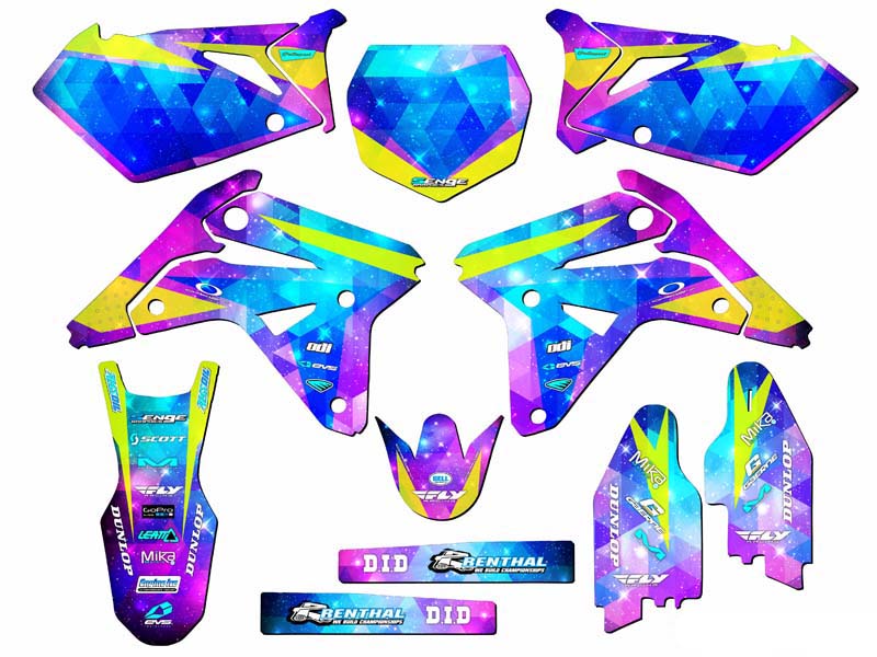 Kit de gráficos RMZ 450 SPACE KADET Galaxy Senge 2007 compatible con Suzuki - Imagen 5 de 10