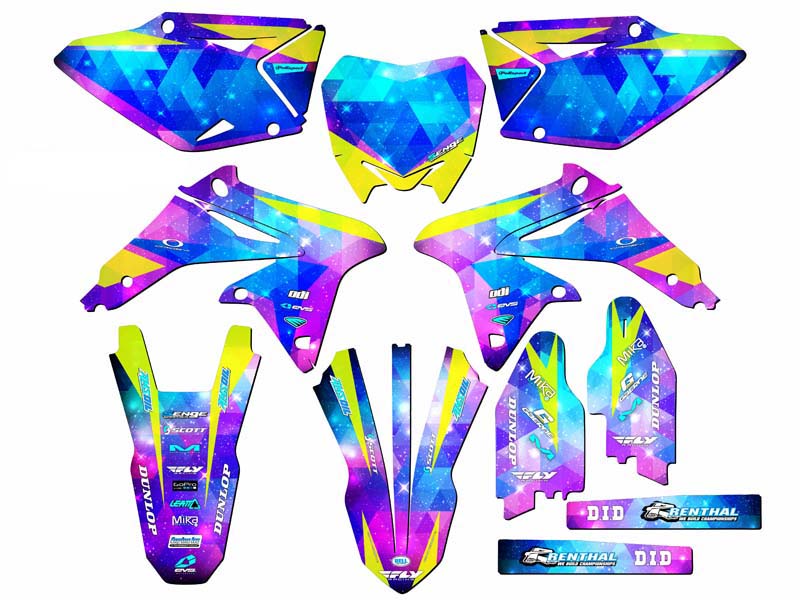 2008-2017 RMZ 450 SPACE KADET Galaxy Senge Graphics Kit Compatible with Suzuki - Picture 5 of 10