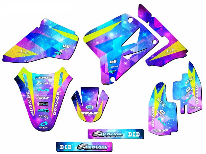 2001-2004 RM 85 SPACE KADET Galaxy Senge Graphics Kit Compatible with Suzuki - Picture 2 of 10