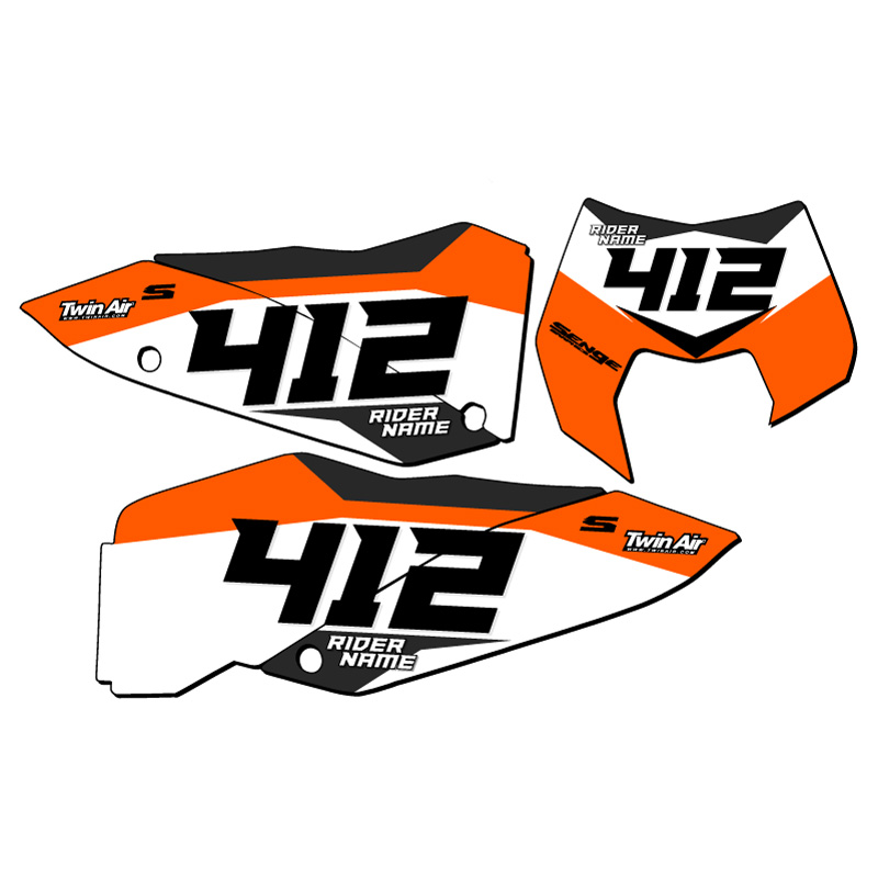 XC SG63 Custom MX Number Plates Senge Graphics Kit Compatible with KTM - Picture 5 of 28