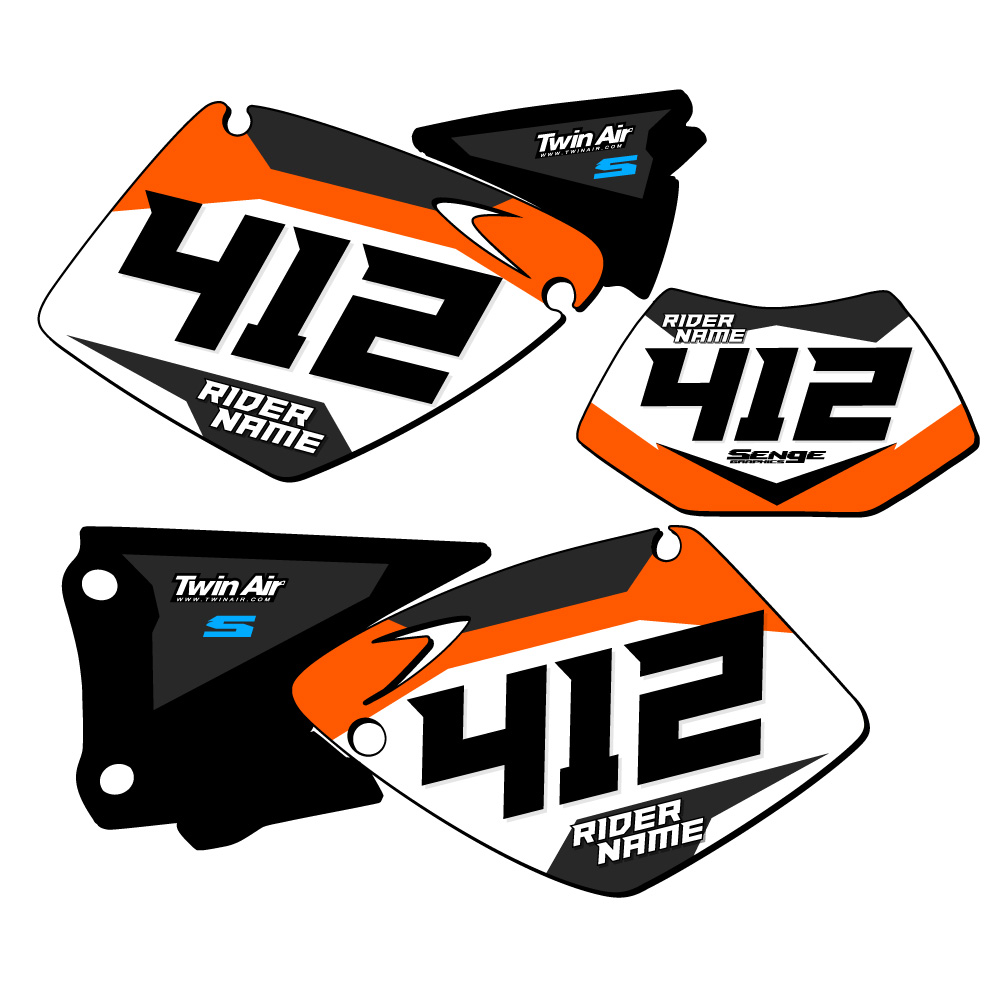EXC SG63 Custom MX Number Plates Senge Graphics Kit Compatible with KTM - Picture 8 of 37