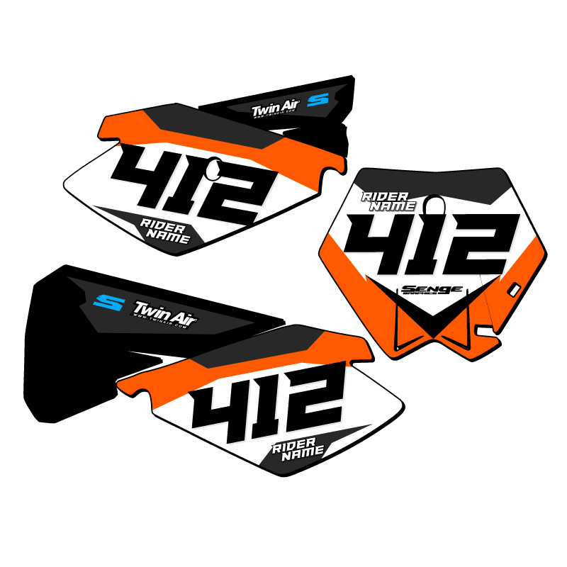 SX 105 SG63 Custom MX Number Plates Senge Graphics Kit Compatible with KTM - Picture 5 of 13