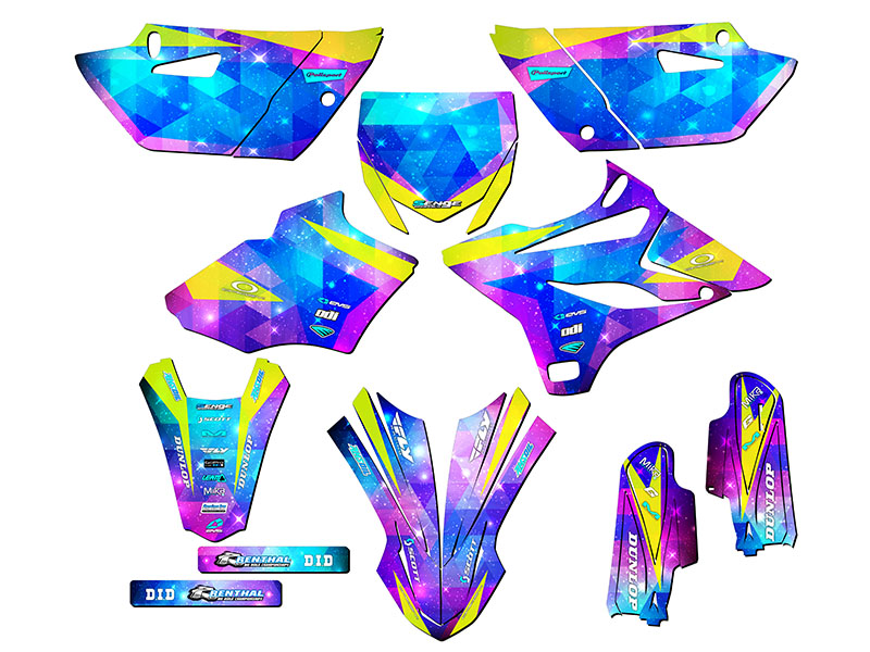 Kit de gráficos YZ 85 SPACE KADET Galaxy Senge 2019-2021 compatible con Yamaha - Imagen 5 de 10