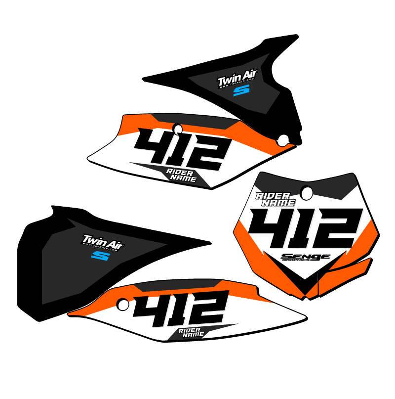 SX 85 SG63 Custom MX Number Plates Senge Graphics Kit Compatible with KTM - Bild 11 von 19