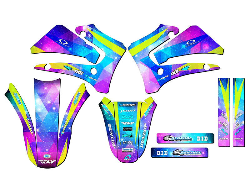 2000-2007 TTR 125 SPACE KADET Galaxy Senge Graphics Kit Compatible with Yamaha - Picture 2 of 10