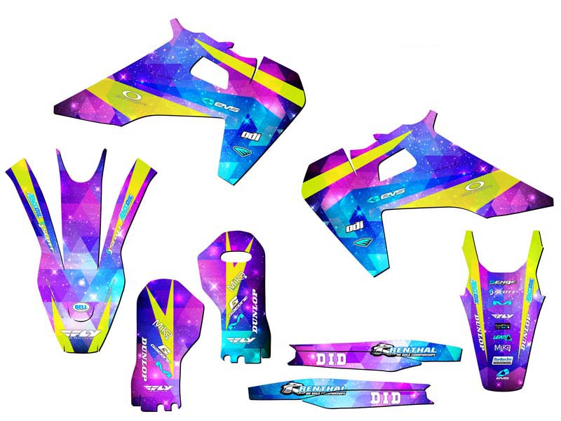 Kit de gráficos FX SPACE KADET Galaxy Senge 2019-2022 compatible con Husqvarna - Imagen 2 de 10