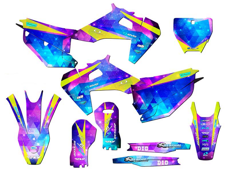 Kit de gráficos FX SPACE KADET Galaxy Senge 2019-2022 compatible con Husqvarna - Imagen 5 de 10