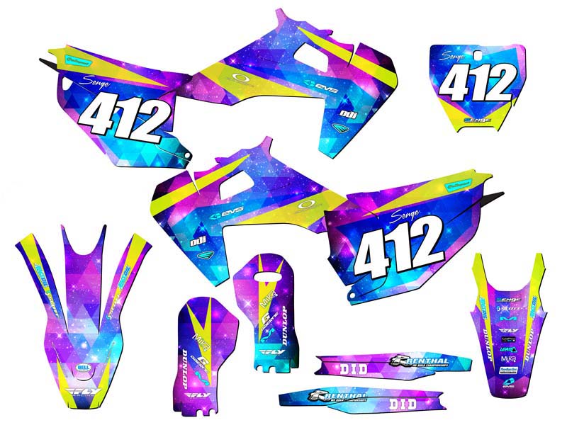 Kit de gráficos FX SPACE KADET Galaxy Senge 2019-2022 compatible con Husqvarna - Imagen 8 de 10