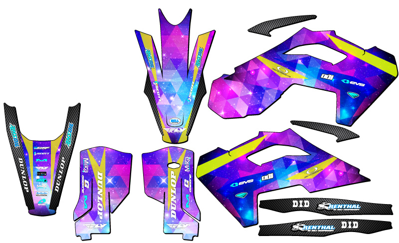 2023-2025 FC SPACE KADET Galaxy Senge Graphics Kit Compatible with Husqvarna - Picture 2 of 10