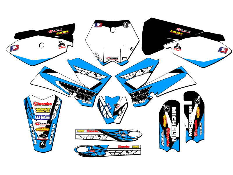 2006-2012 SX 85 13 FLY Sky Blue Senge Graphics Kit Compatible with KTM - Picture 5 of 10