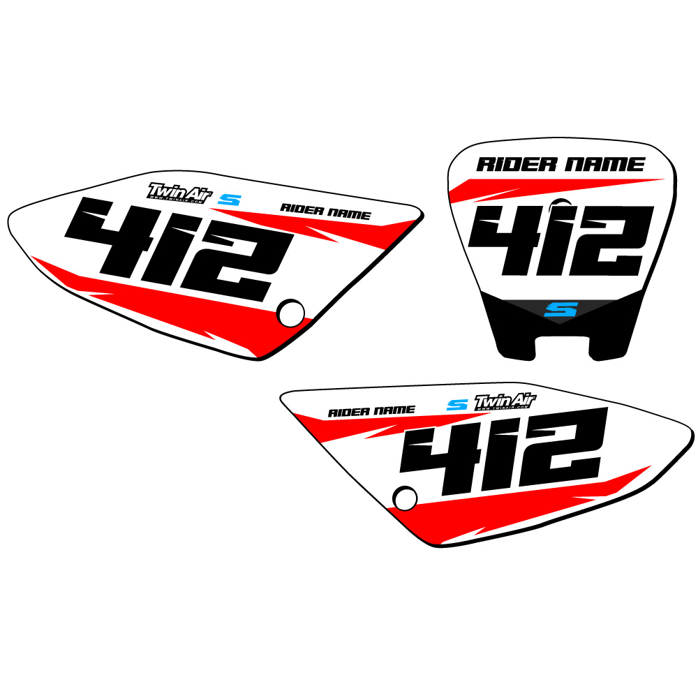 CRF 70 SG64 Custom MX Number Plates Senge Graphics Kit Compatible with Honda - Foto 2 di 4