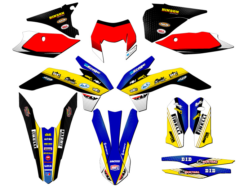 Kit de gráficos EXC-F RICOCHET Blue Senge 2016 compatible con KTM - Imagen 5 de 10