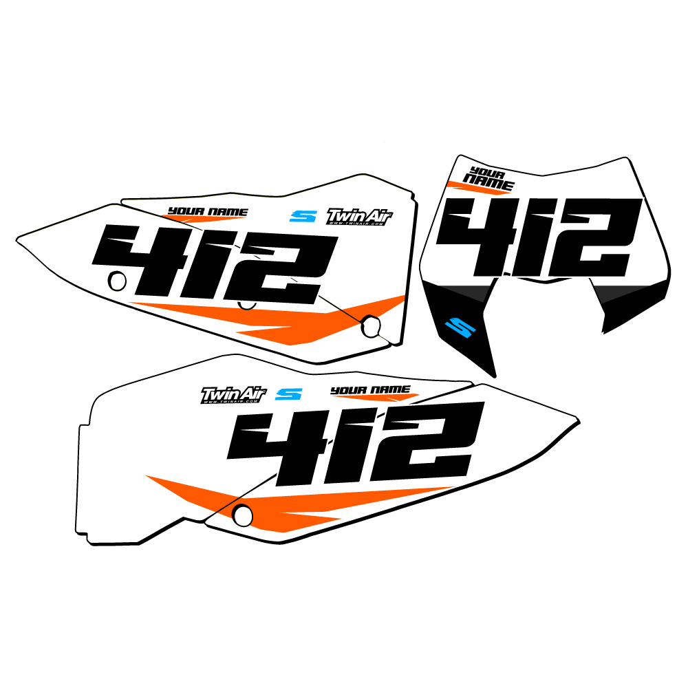 EXC-F SG64 Custom MX Number Plates Senge Graphics Kit Compatible with KTM - Picture 11 of 25