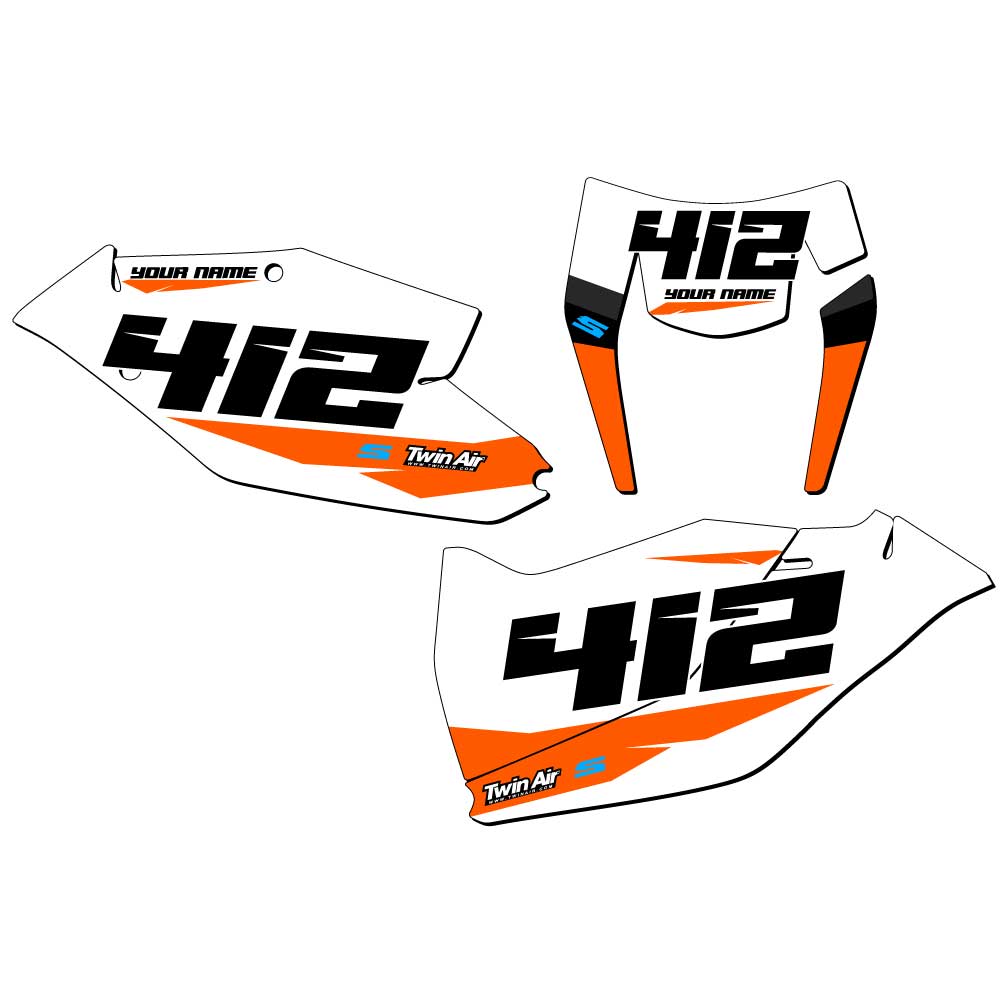 EXC-F SG64 Custom MX Number Plates Senge Graphics Kit Compatible with KTM - Picture 17 of 25