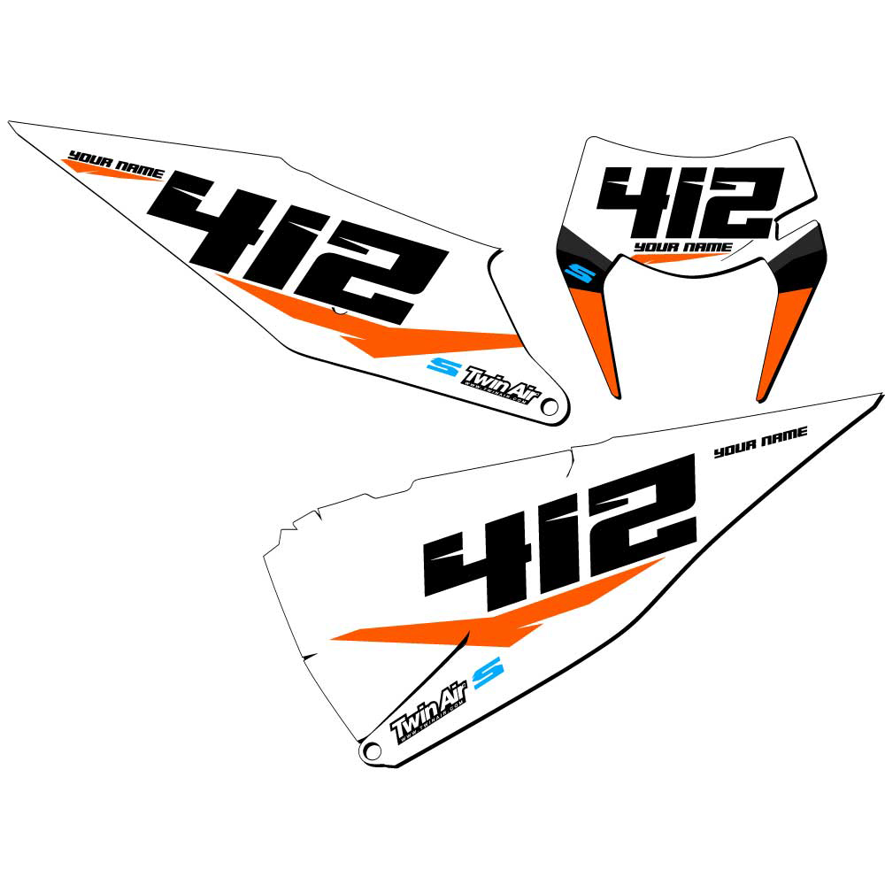 EXC-F SG64 Custom MX Number Plates Senge Graphics Kit Compatible with KTM - Picture 20 of 25