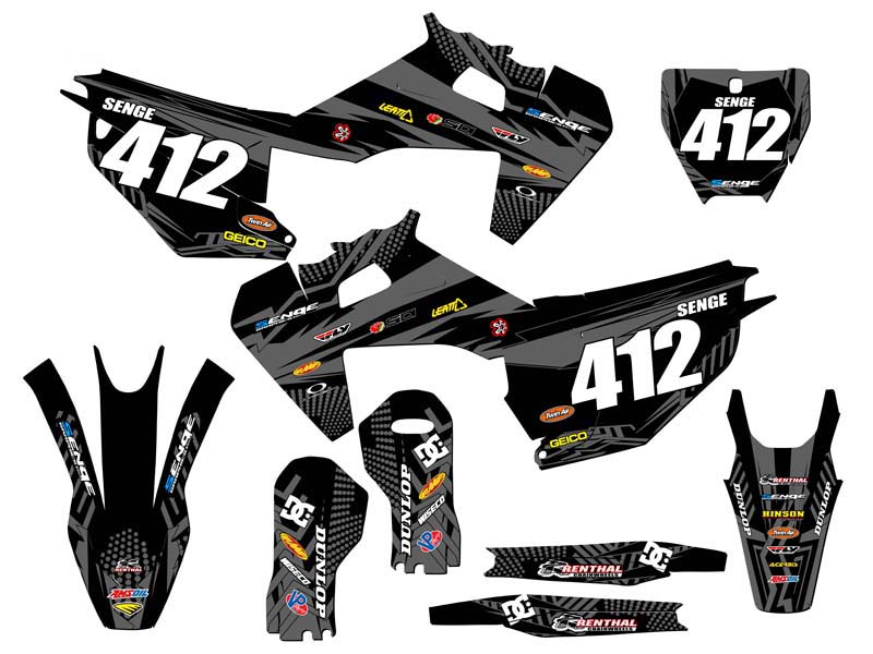 Kit de gráficos FC MAYHEM Black Senge 2019-2022 compatible con Husqvarna - Imagen 8 de 10