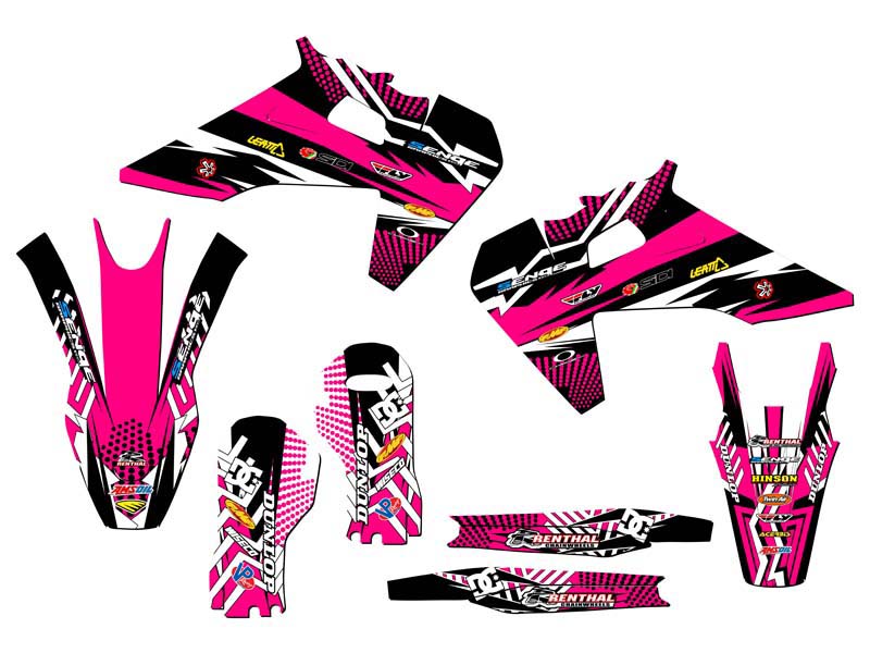 Kit de gráficos FC MAYHEM rosa Senge 2019-2022 compatible con Husqvarna - Imagen 2 de 10