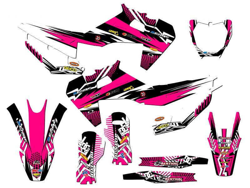 Kit de gráficos FC MAYHEM rosa Senge 2019-2022 compatible con Husqvarna - Imagen 5 de 10