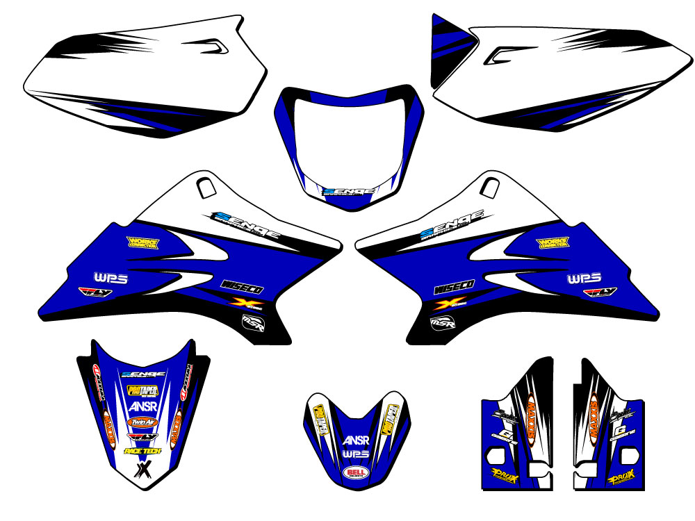 Kit de gráficos Senge Blue Senge 2006-2022 TTR 50 VELOCIDADES compatible con Yamaha - Imagen 5 de 10