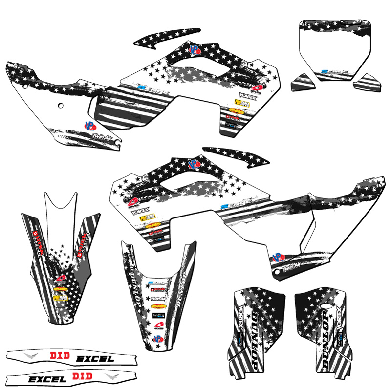 2023-2025 TX MERICA Grey Senge Graphics Kit Compatible with Husqvarna - Picture 5 of 10