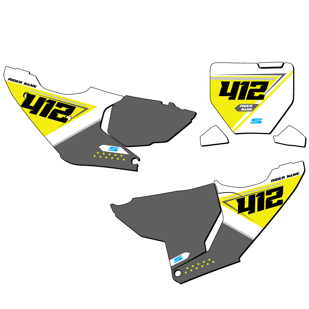 FX SG65 Custom MX Number Plates Senge Graphics Kit Compatible with Husqvarna - Picture 8 of 10