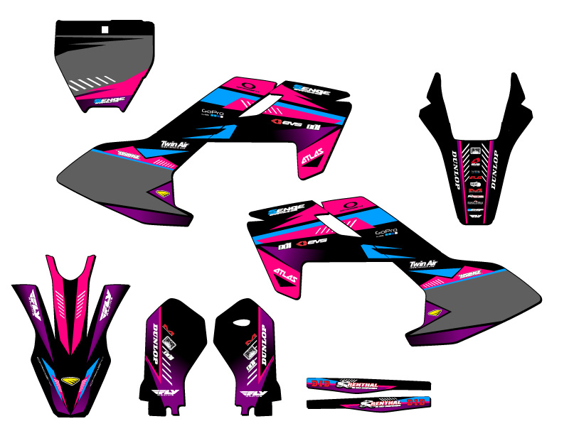 Kit de gráficos Senge TC 50 Surge Pink 2020-2023 compatible con Husqvarna - Imagen 5 de 10