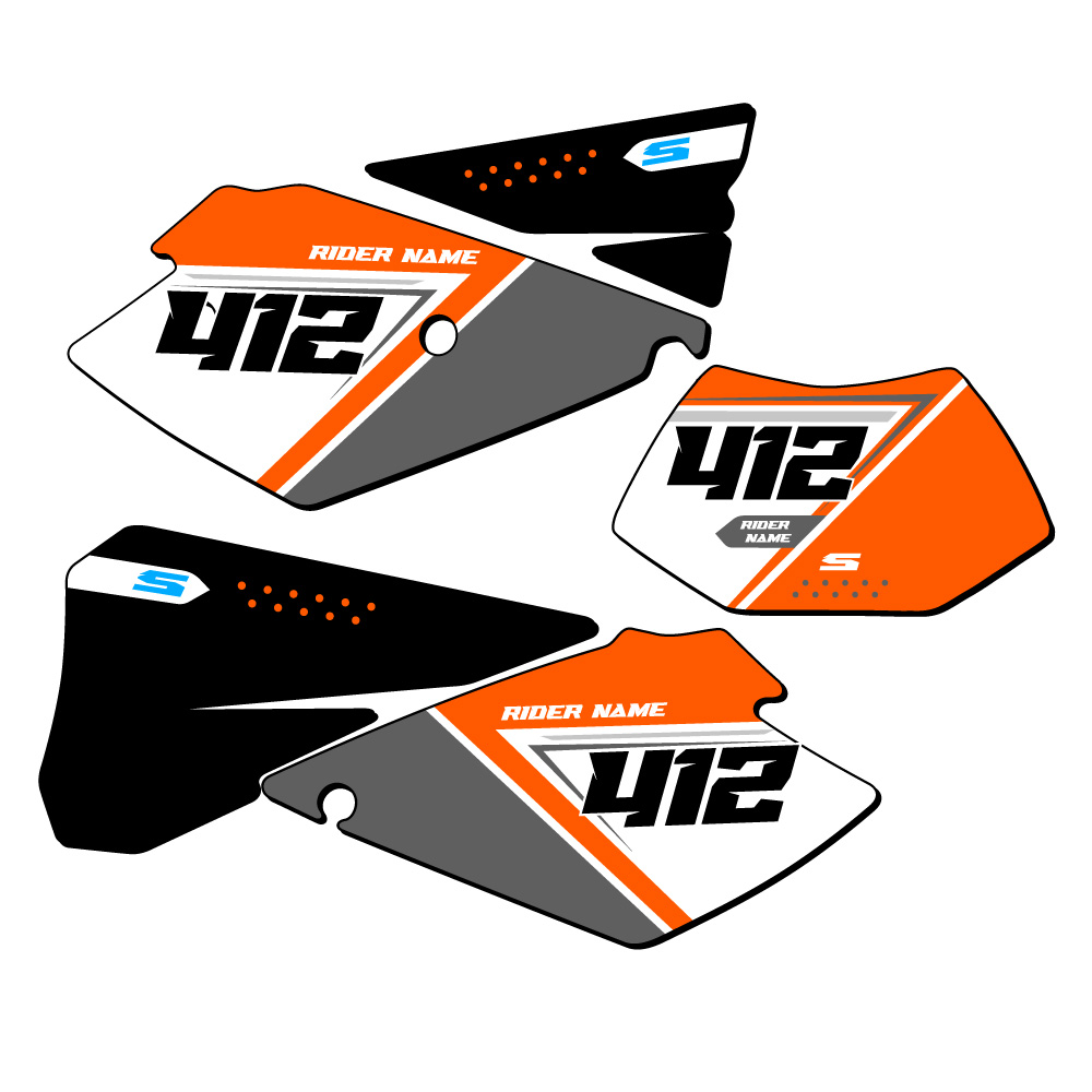 EXC SG65 Custom MX Number Plates Senge Graphics Kit Compatible with KTM - Picture 11 of 37