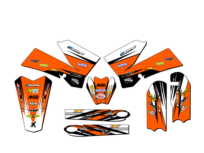 Kit de gráficos Orange Senge 2006-2012 SX 85 VELOCITY compatible con KTM - Imagen 2 de 10