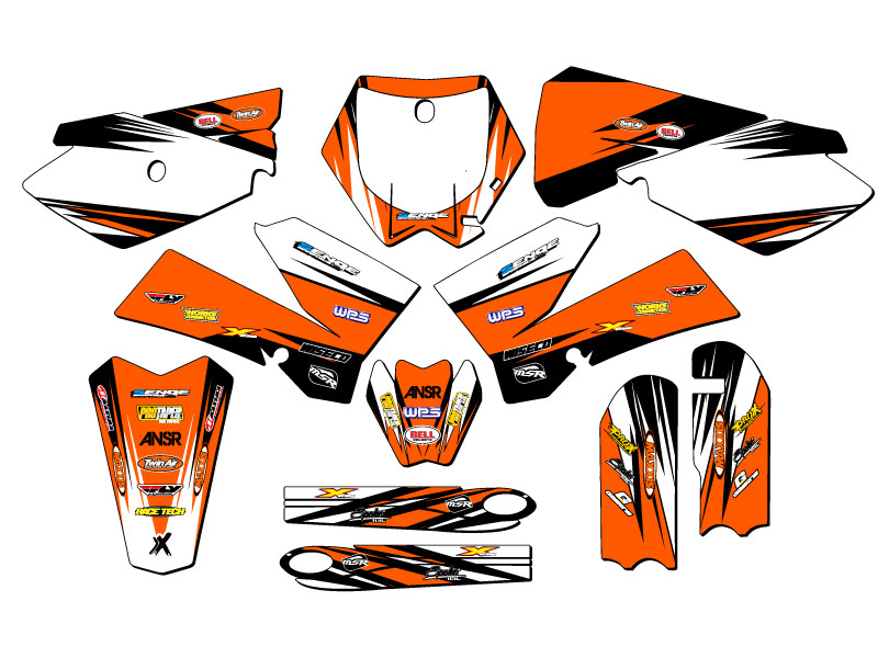 Kit de gráficos Orange Senge 2006-2012 SX 85 VELOCITY compatible con KTM - Imagen 5 de 10