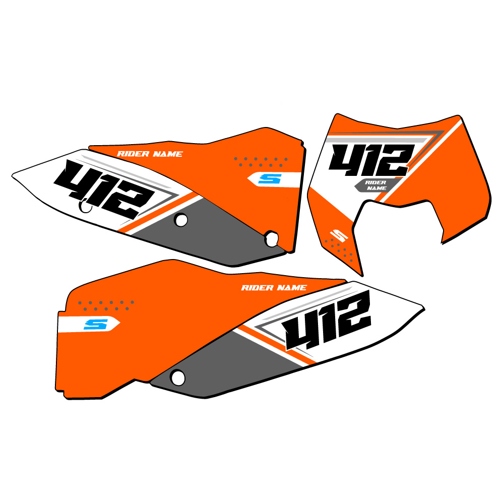 EXC-F SG65 Custom MX Number Plates Senge Graphics Kit Compatible with KTM - Picture 11 of 25