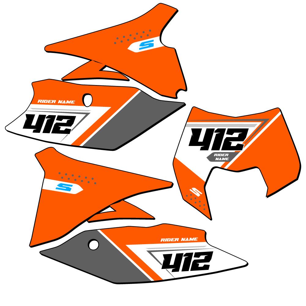 EXC-F SG65 Custom MX Number Plates Senge Graphics Kit Compatible with KTM - Picture 14 of 25