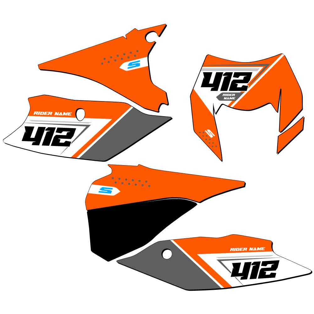 EXC-F SG65 Custom MX Number Plates Senge Graphics Kit Compatible with KTM - Picture 2 of 25