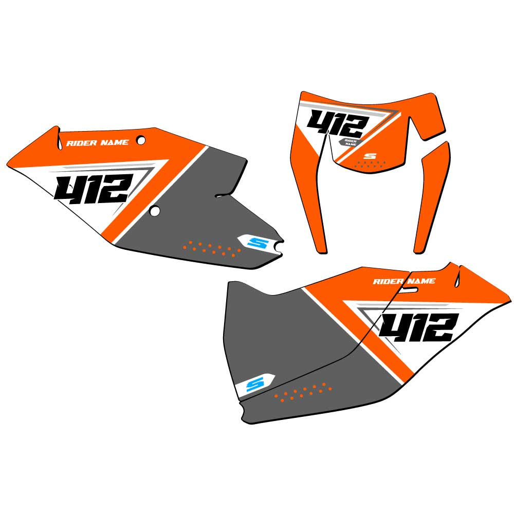 EXC-F SG65 Custom MX Number Plates Senge Graphics Kit Compatible with KTM - Picture 17 of 25