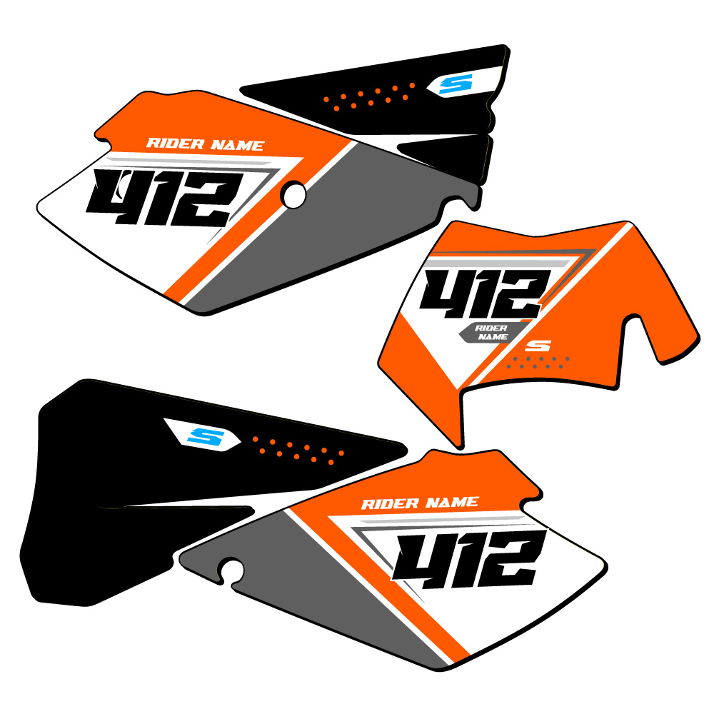 EXC-F SG65 Custom MX Number Plates Senge Graphics Kit Compatible with KTM - Picture 8 of 25