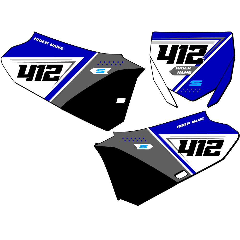 Kit de gráficos Senge con placas numéricas YZ 85 SG65 personalizadas compatible con Yamaha - Imagen 11 de 13