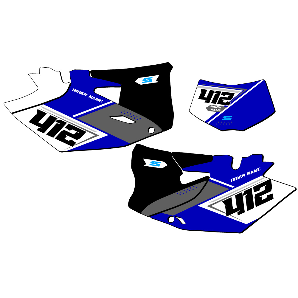 WR 450 F SG65 Custom MX Number Plates Senge Graphics Kit Compatible with Yamaha