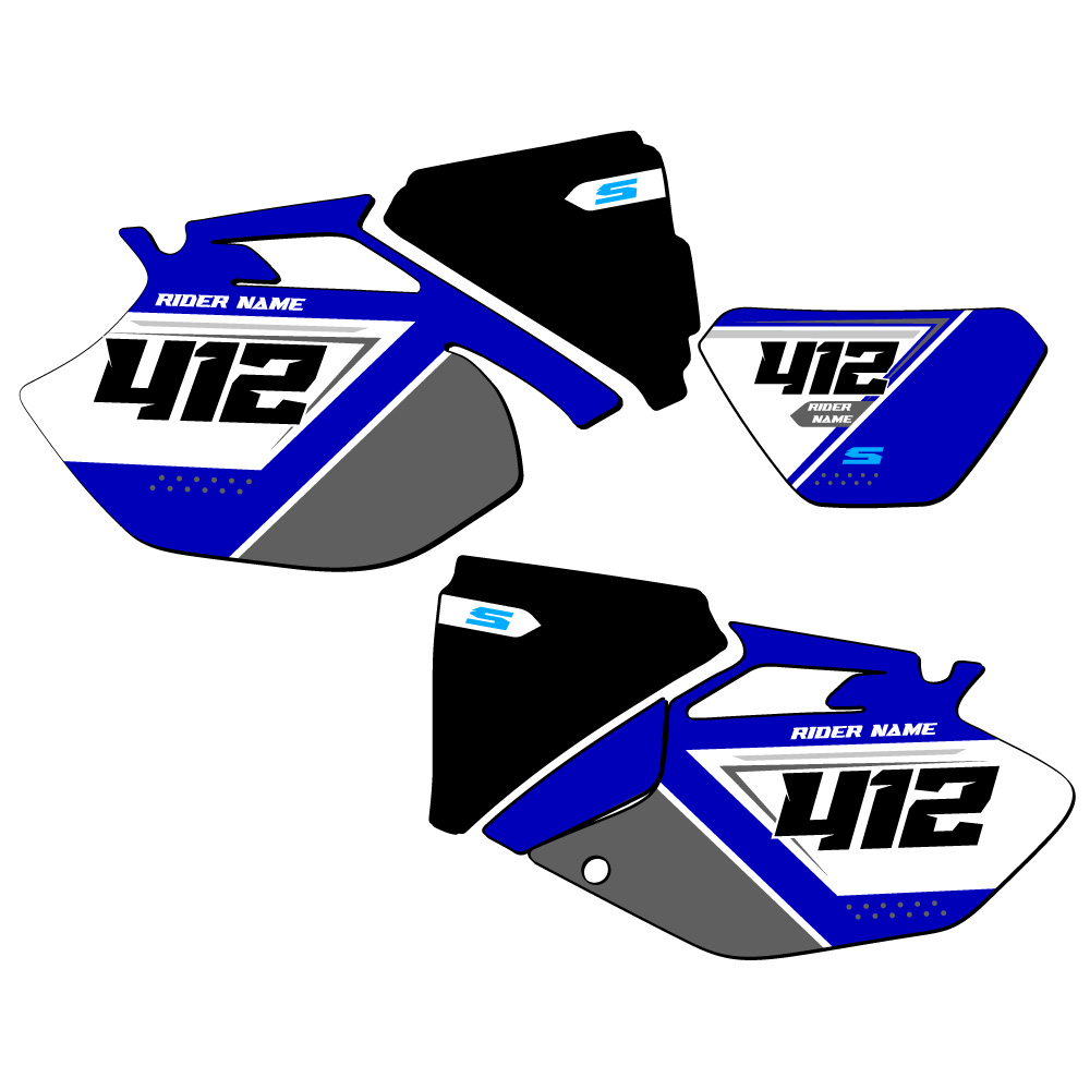 WR 250 F SG65 Custom MX Number Plates Senge Graphics Kit Compatible with Yamaha