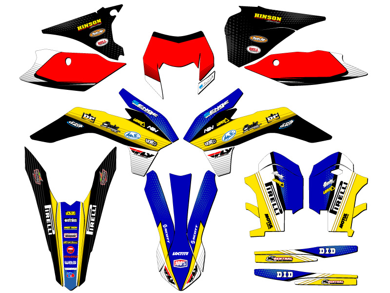 2014-2015 XCF-W RICOCHET Blue Senge Graphics Kit Compatible with KTM - Picture 5 of 10