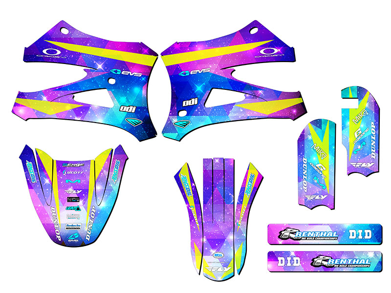 Kit de Gráficos 10-20 KING / FWE CX 50 SPACE KADET Galaxy Senge Compatible con - Imagen 2 de 10