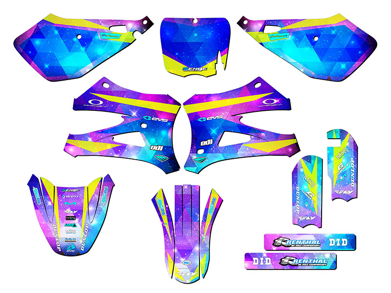 Kit de Gráficos 10-20 KING / FWE CX 50 SPACE KADET Galaxy Senge Compatible con - Imagen 5 de 10