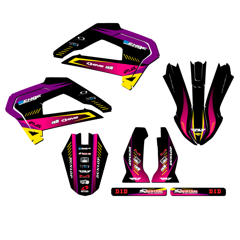 21-23 SRX CX 50 SURGE Purple Senge Graphics Kit Compatible with Cobra - Picture 2 of 10