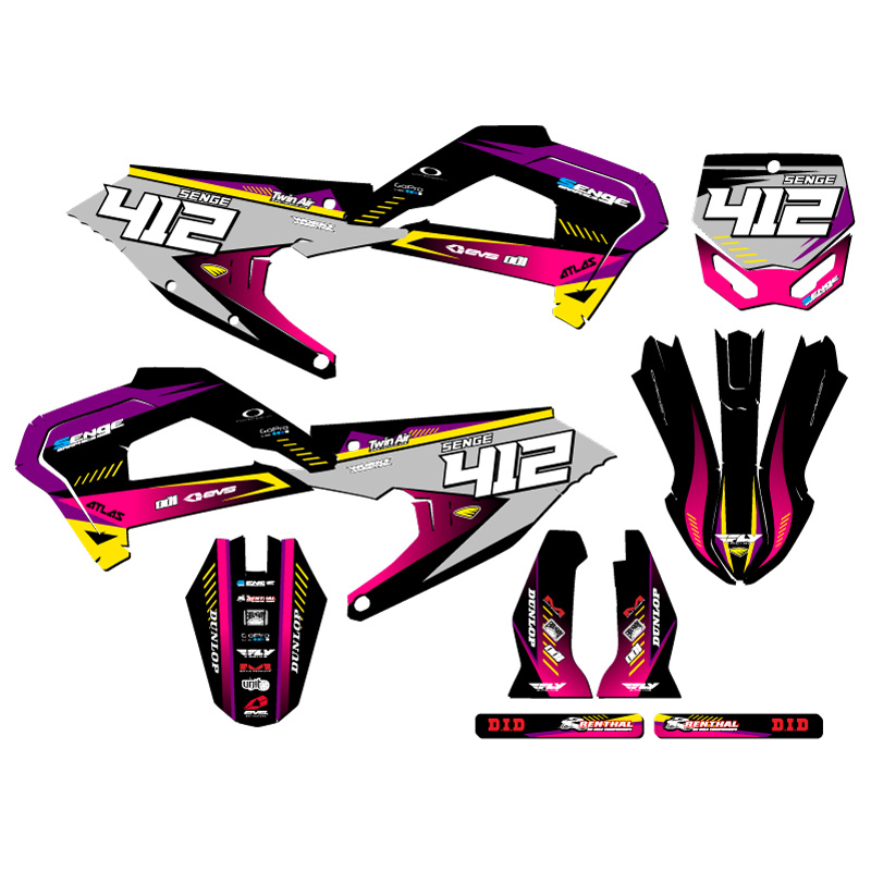 21-23 SRX CX 50 SURGE Purple Senge Graphics Kit Compatible with Cobra - Picture 8 of 10